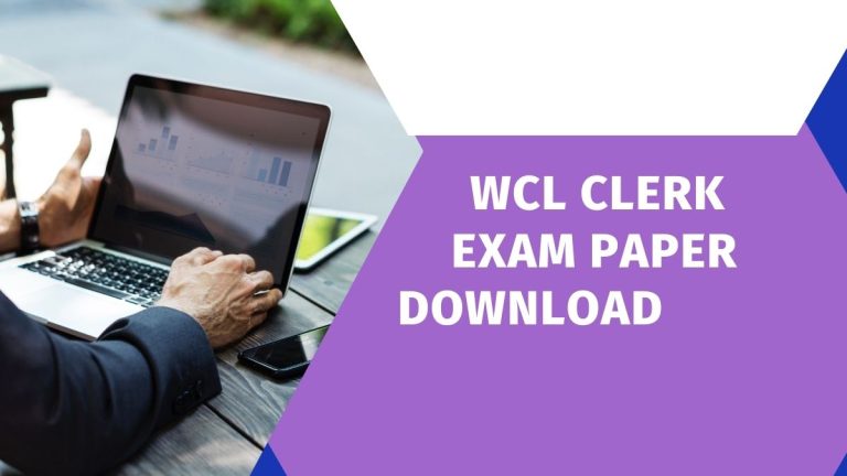 wcl clerk exam paper download